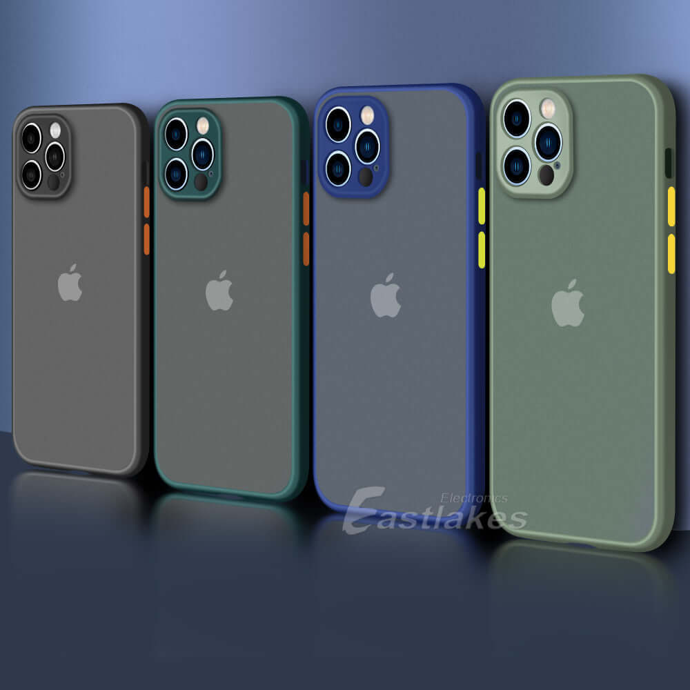 Matte Bumper Silicone Case for iPhone 14 13 12 Pro Max Plus mini - Eastlakes Electronics